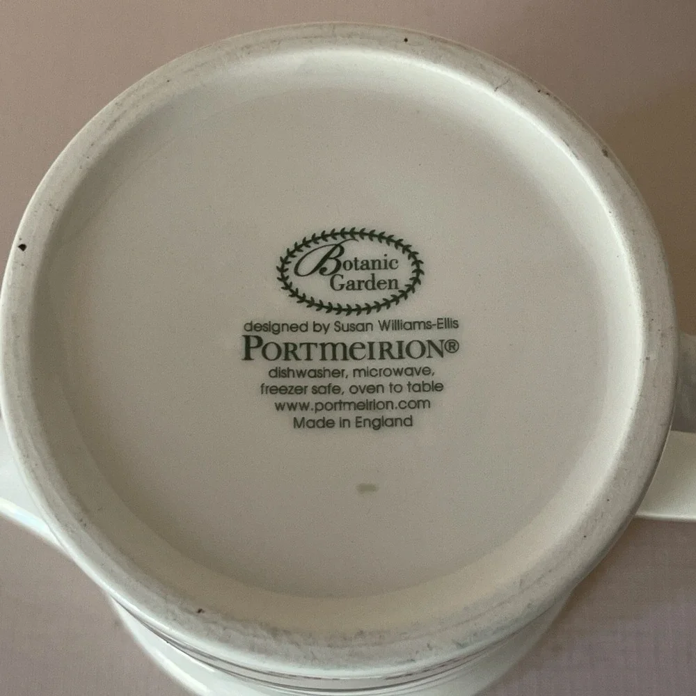 Portmeirion Botanic Garden Small Drum‎ Creamer Forget Me Not Coffee Tea New